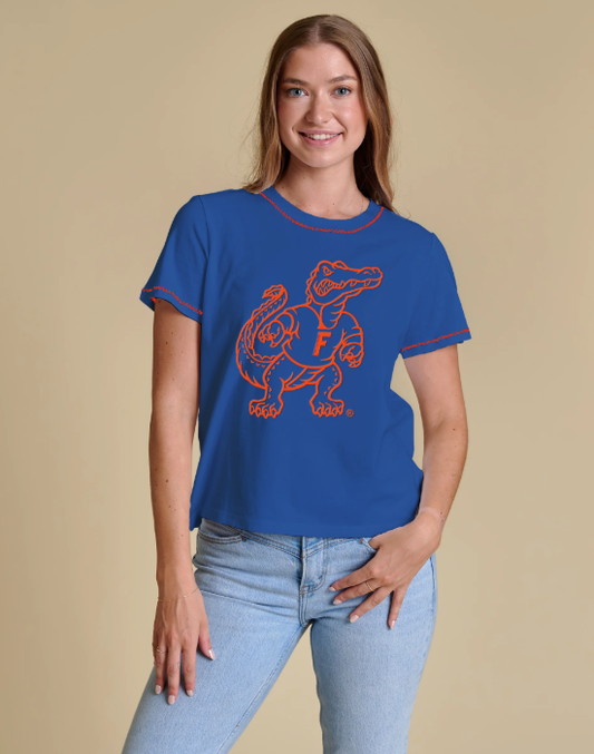 University of Florida Gators Stewart Simmons Ladies Embroidered Tee