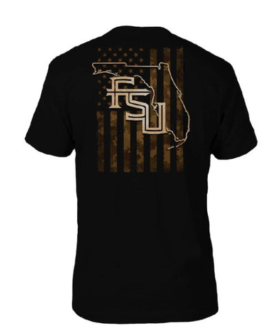 Florida State Seminoles FloGrown Camo Flag Tee