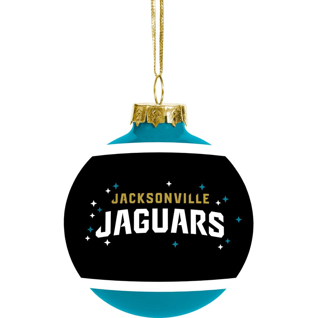 JACKSONVILLE JAGUARS 2021  GLASS BALL ORNAMENT