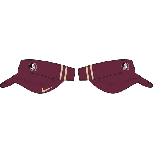 NCAA Florida State Seminoles Nike Ace Academic Visor Cap (Garnet)
