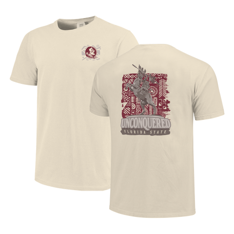 Florida State Seminoles Image One Statue Pattern Tee