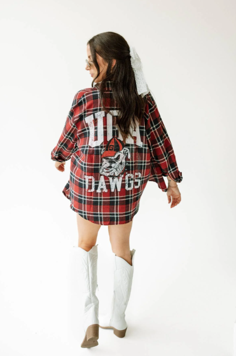 Gameday Social Ladies Plaid Shirt