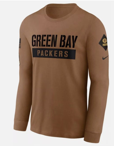 Green Bay Packers Nike 2023 Salute to Service Long Sleeve Tee