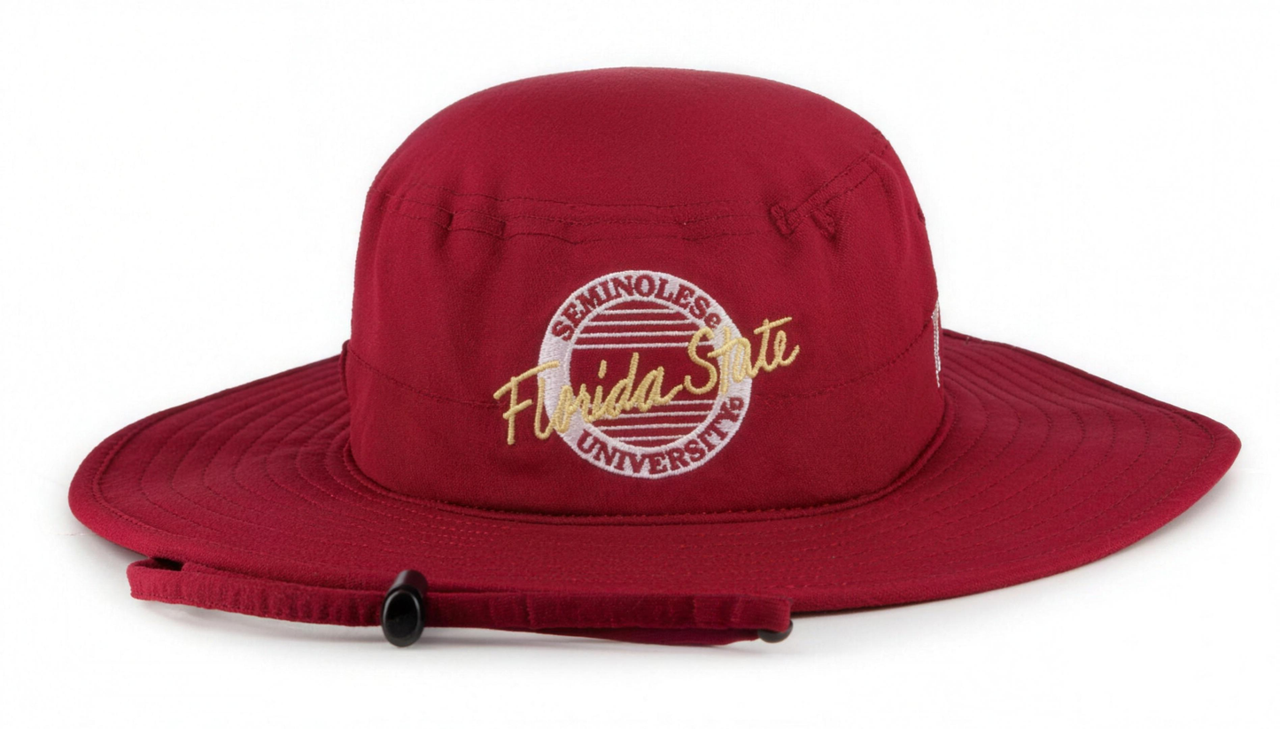 NCAA Florida State Seminoles The Game Circle Boonie Performance Cardinal Bucket Hat