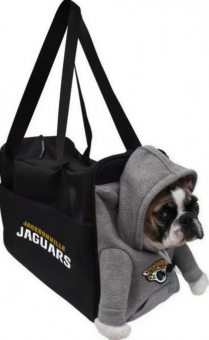 Jacksonville Jaguars Little Earth Furry Fan Airline Approved Dog Cat Carrier Bag