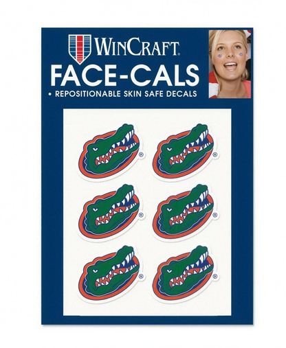 University of Florida Gators WinCraft Gator Head Face Tattoos