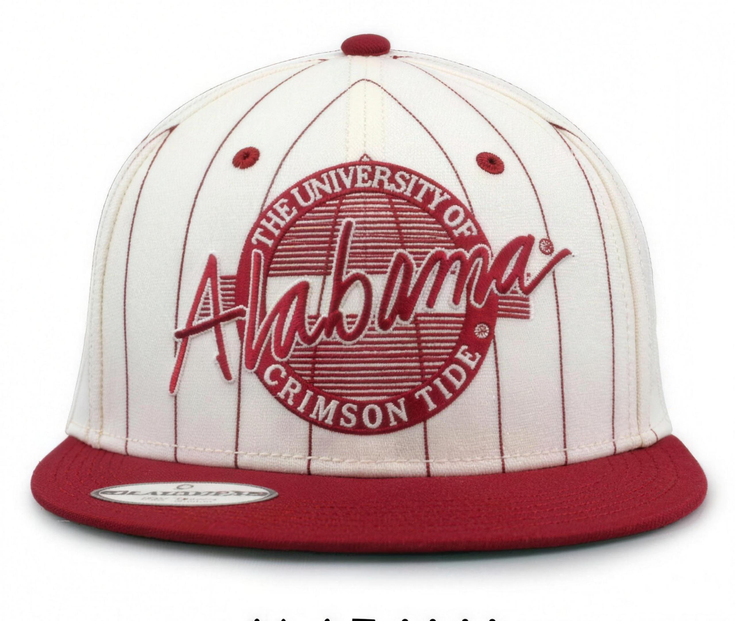 NCAA Alabama Crimson Tide The Game Original Pinstripe Wool Blend Ivory Snapback Hat