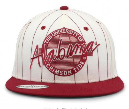 NCAA Alabama Crimson Tide The Game Original Pinstripe Wool Blend Ivory Snapback Hat