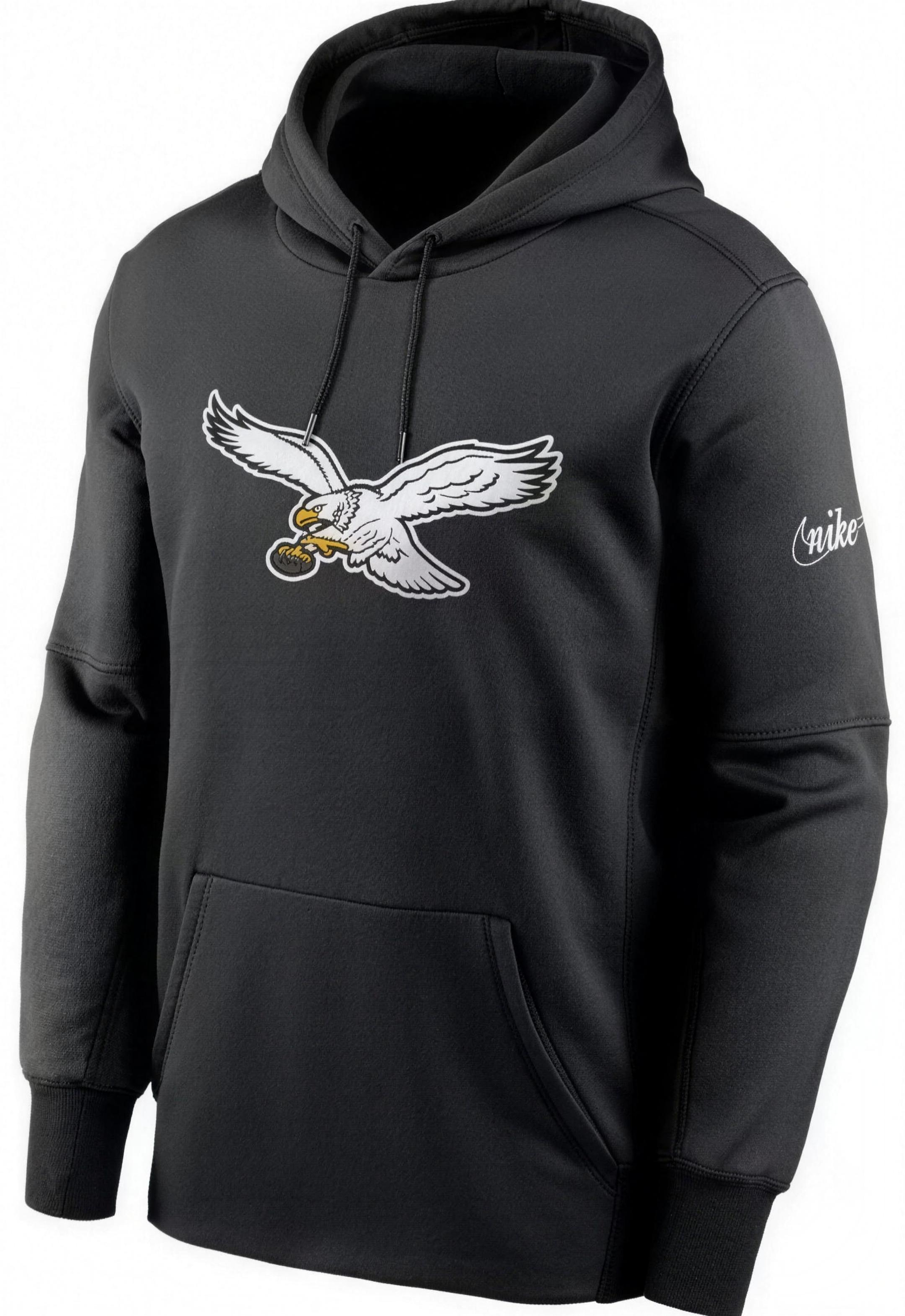 Philadelphia Eagles Nike Mens Black Retro Hoodie