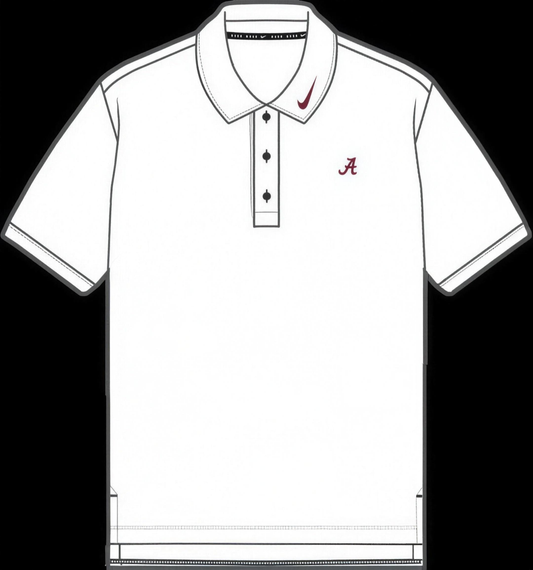 NCAA Alabama Crimson Tide Nike Mens Par5 Heathered Polo Black