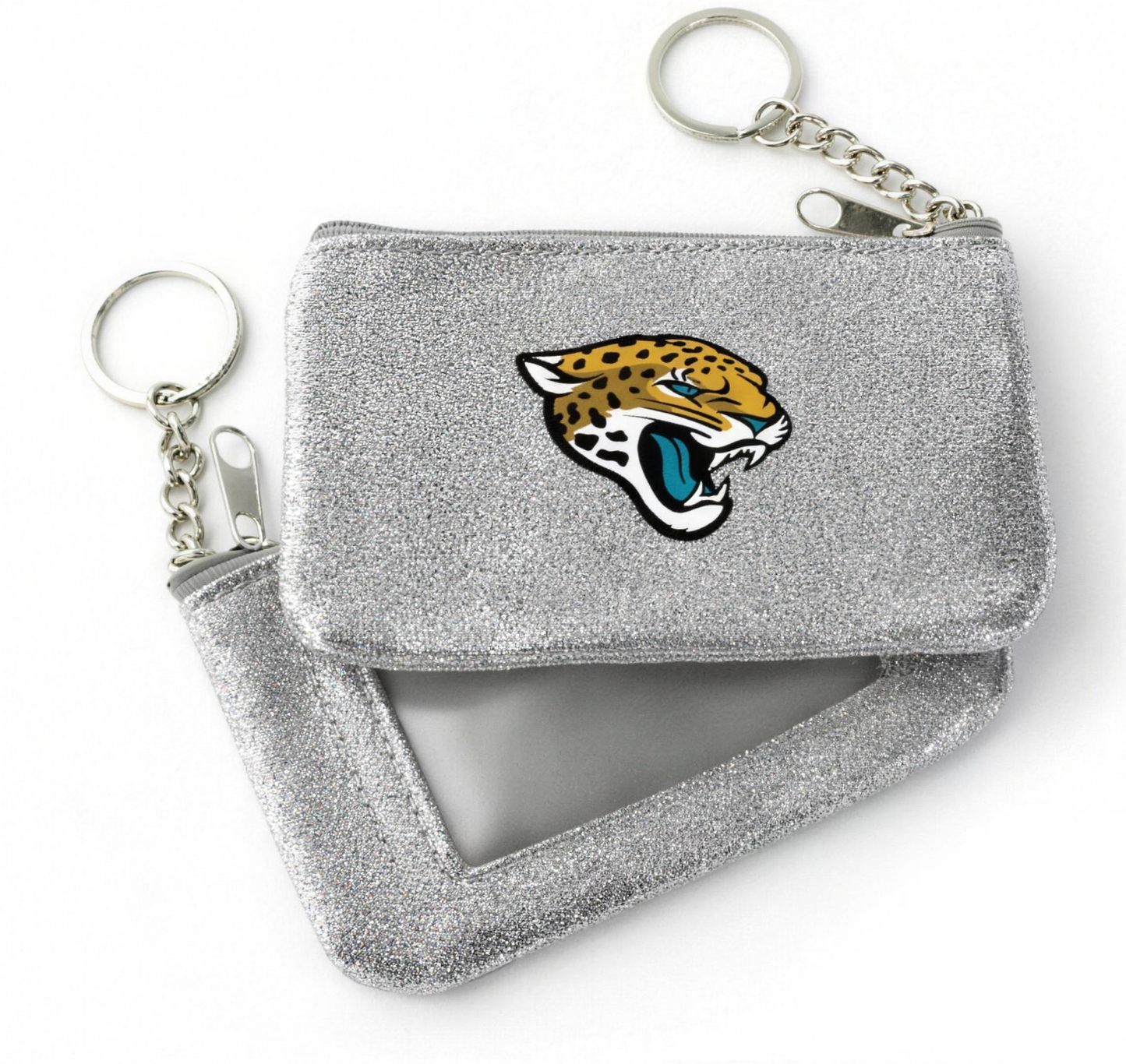Jacksonville Jaguars Aminco Silver Sparkle Coin Purse