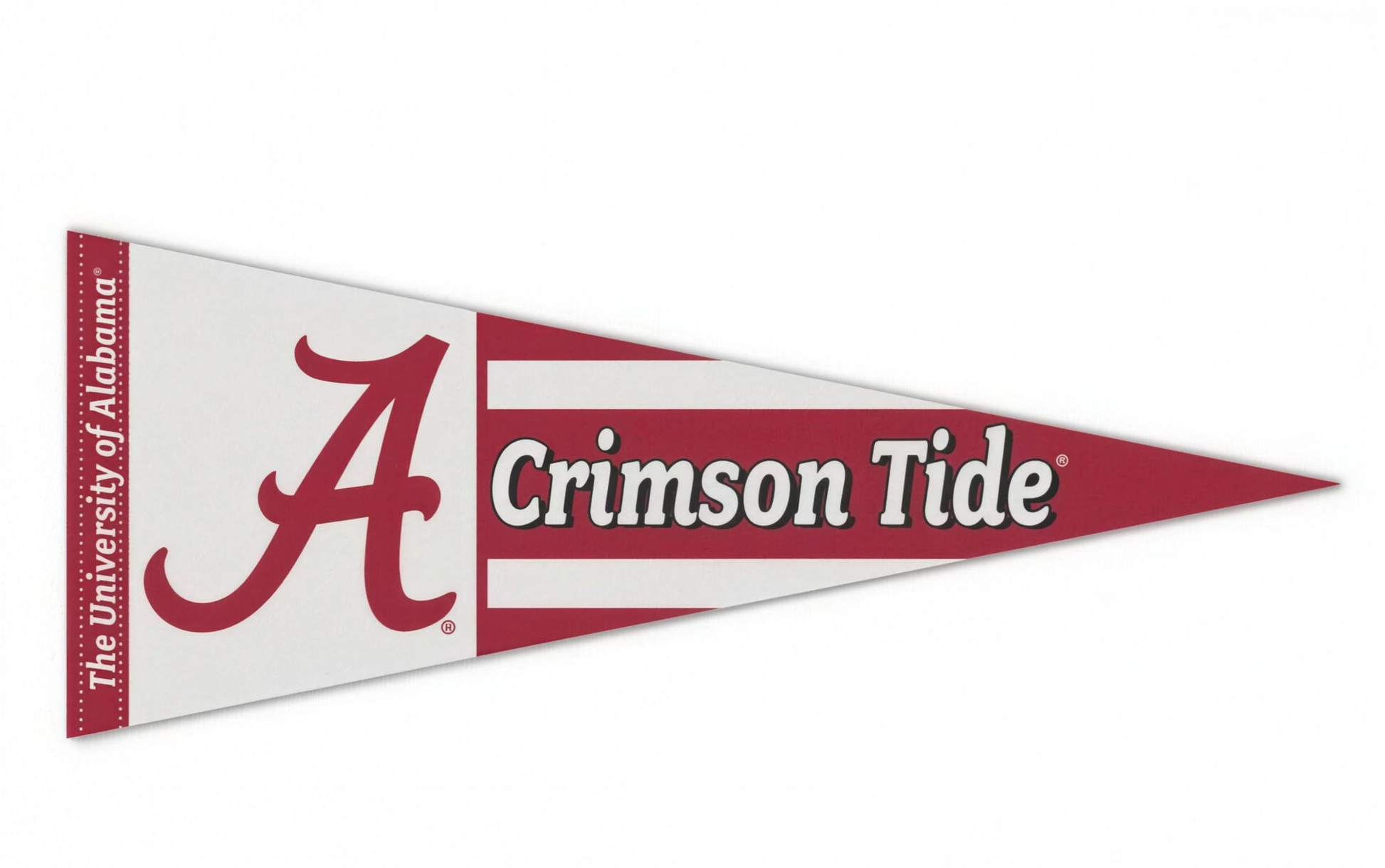 Alabama Crimson Tide WinCraft White Stripes Pennant
