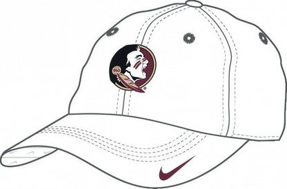 NCAA Florida State Seminoles Nike Club CC Unstructured Adjustable Cap Black