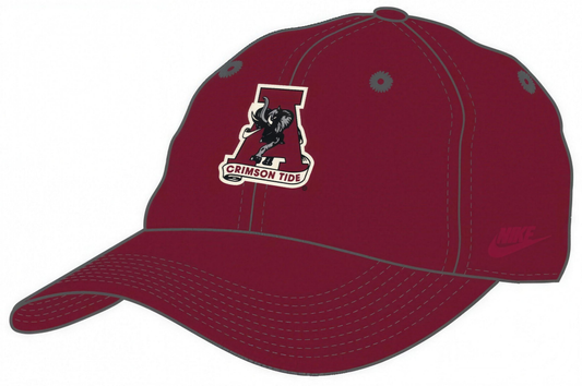 NCAA Alabama Crimson Tide Nike Club Vintage Unstructured Adjustable Cap