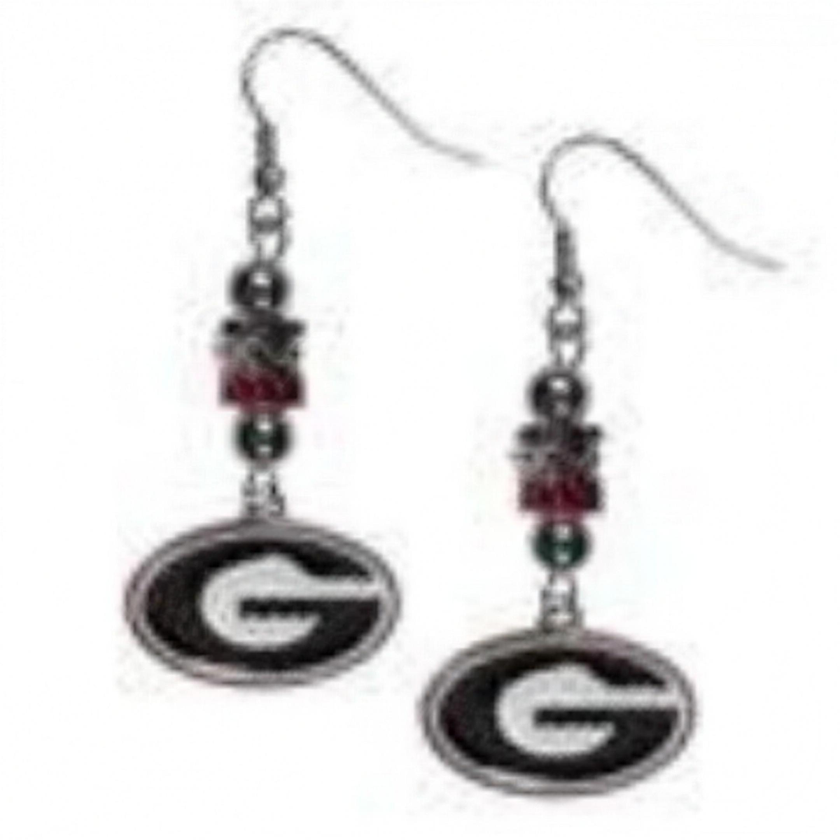NCAA Georgia Bulldogs Siskiyou Sports Euro Bead Earrings