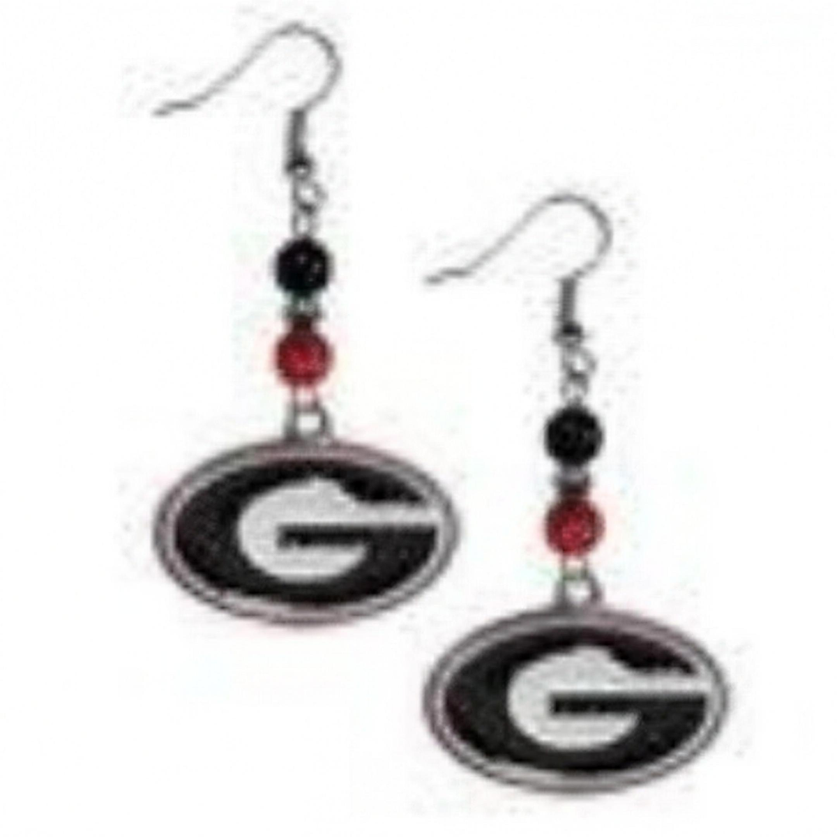 NCAA Georgia Bulldogs Siskiyou Sports Fan Bead Dangle Earrings