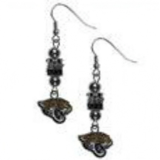 NFL Jacksonville Jaguars Siskiyou Sports Euro Bead Earrings