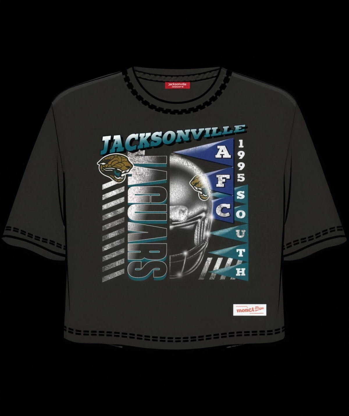 Jacksonville Jaguars Mitchell & Ness Women's Street Graphics Black T-Shirt