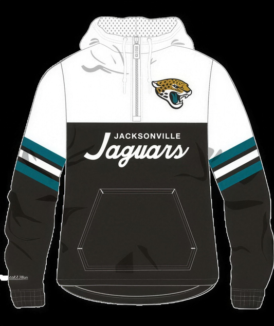 Jacksonville Jaguars Mitchell & Ness Men's Head Coach Lightweight Windbreaker Anorak Black