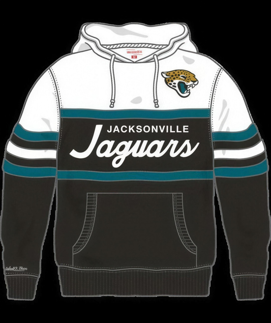 Jacksonville Jaguars Mitchell & Ness Men's Team Color Head Coach Black Hoodie