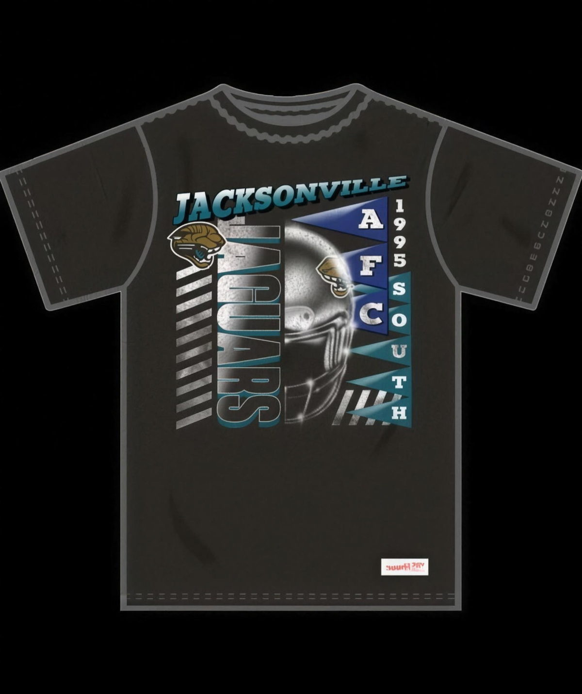 Jacksonville Jaguars Mitchell & Ness Men's Street Graphics Core Black T-Shirt