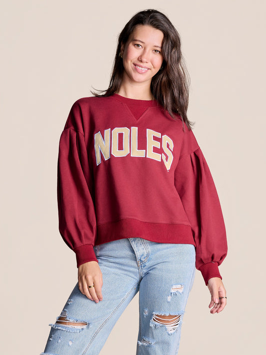 Florida State Seminoles Stewart Simmons Ladies Legacy Fleece Crewneck