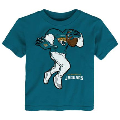 Jacksonville Jaguars Toddler Stiff Arm T-Shirt - Teal - officially licensed fan gear