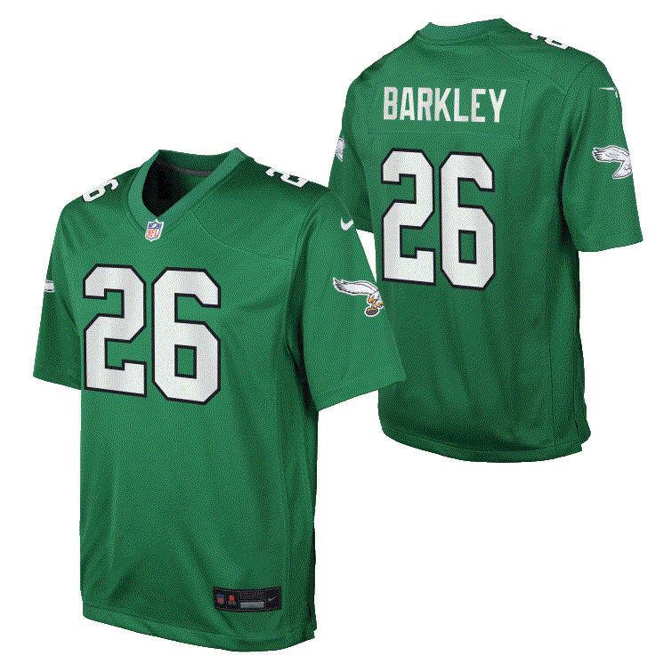 Youth Eagles Barkley Saquon Nike Color Rush Jersey