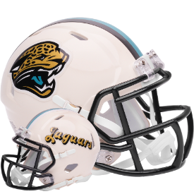 NFL Jacksonville Jaguars Riddell Retro Speed Mini White Football Helmet