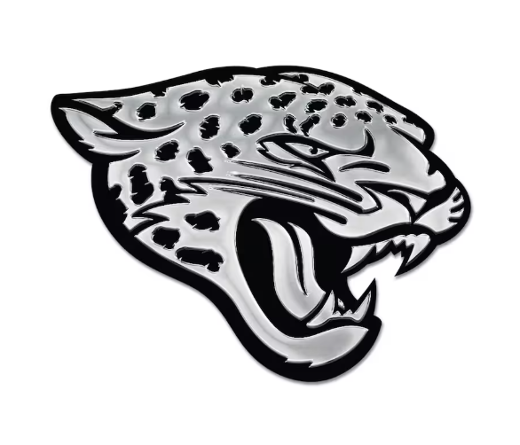 Jacksonville Jaguars Wincraft Chrome Metal Auto Emblem