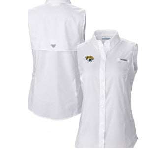 Jacksonville Jaguars Tamiami Omni-Shade Sleeveless Button-Up Shirt 