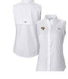 NFL Women's Columbia  Jacksonville Jaguars PFG Tamiami Omni-Shade Sleeveless Button-Up Shirt