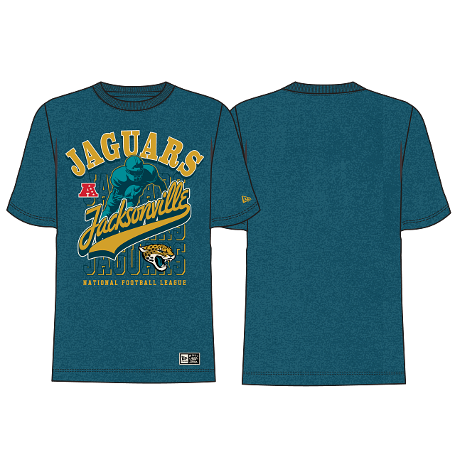 NFL Jacksonville Jaguars New Era H3 3317 Mens Team Color Short Sleeve Tee