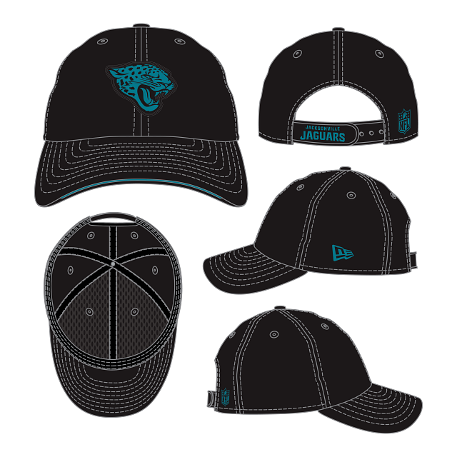 NFL Jacksonville Jaguars New Era 2026 Sideline Classic Black Hat