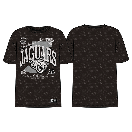 NFL Jacksonville Jaguars New Era H3 3361 Ladies Black Short Sleeve Tee