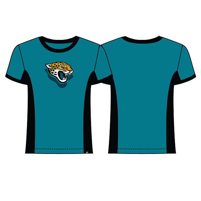 NFL Jacksonville Jaguars New Era H3 3379 Ladies Team Color Short Sleeve Tee
