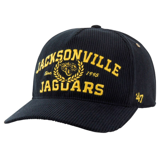 Jacksonville Jaguars '47 Black Letterman Hitch Adjustable Hat