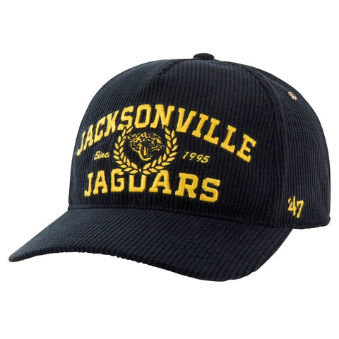Jacksonville Jaguars '47 Black Letterman Hitch Adjustable Hat