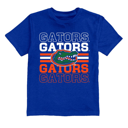 NCAA Florida Gators Vive La Fete Toddler Boys Stacked Logo Royal T-Shirt