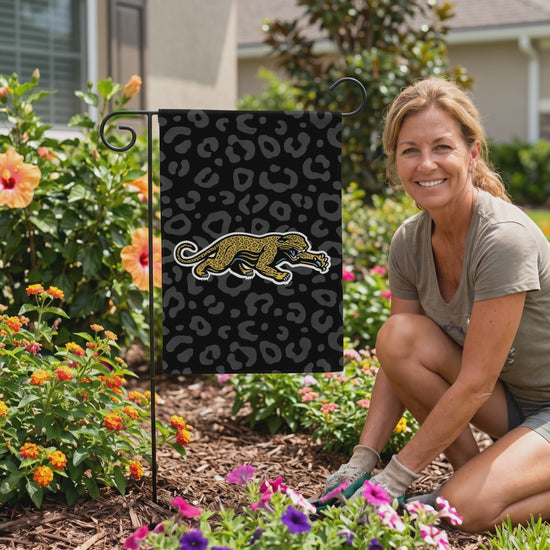 NFL Jacksonville Jaguars Rico Prowler Black Leopard 13x18 Garden Flag - lifestyle video