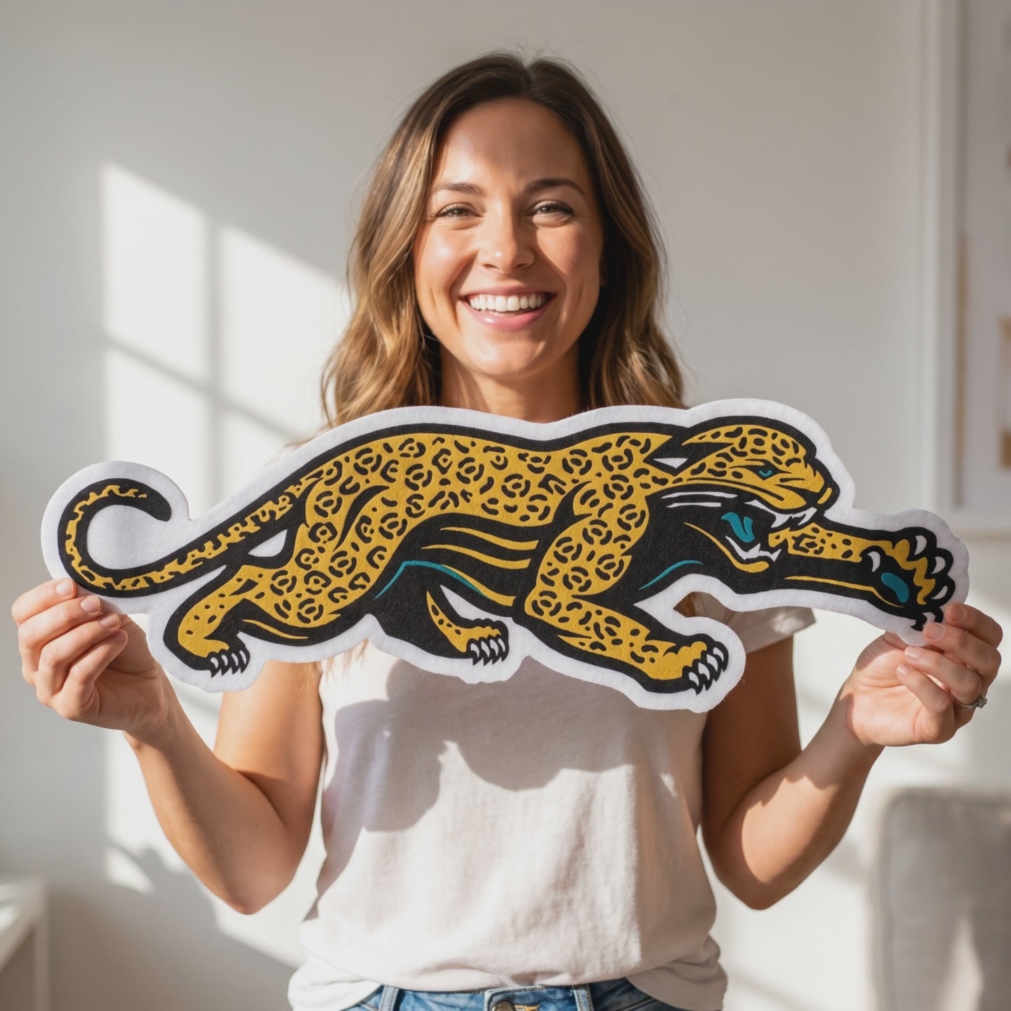 NFL Jacksonville Jaguars Rico Retro Prowler Shape-Cut Felt Pennant - lifestyle video