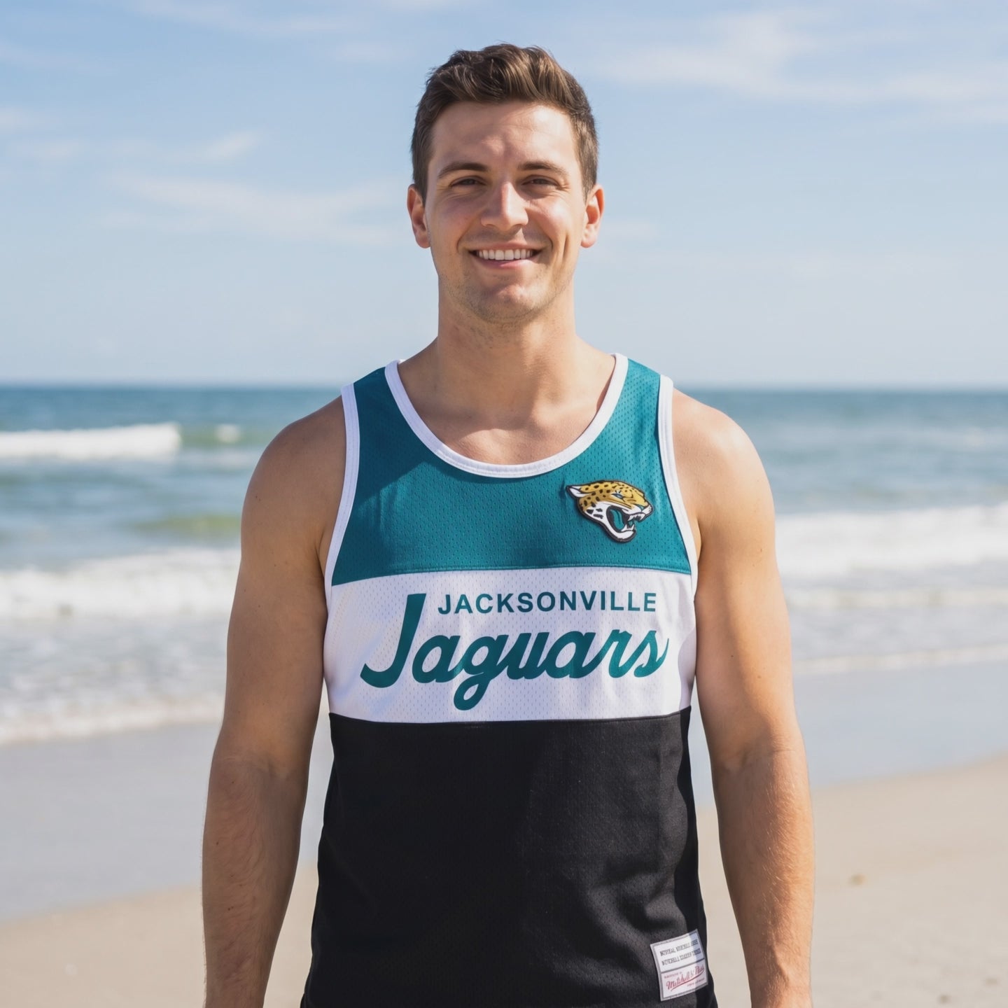 NFL Jacksonville Jaguars Mitchell & Ness Head Coach Tank Top - Black - lifestyle video