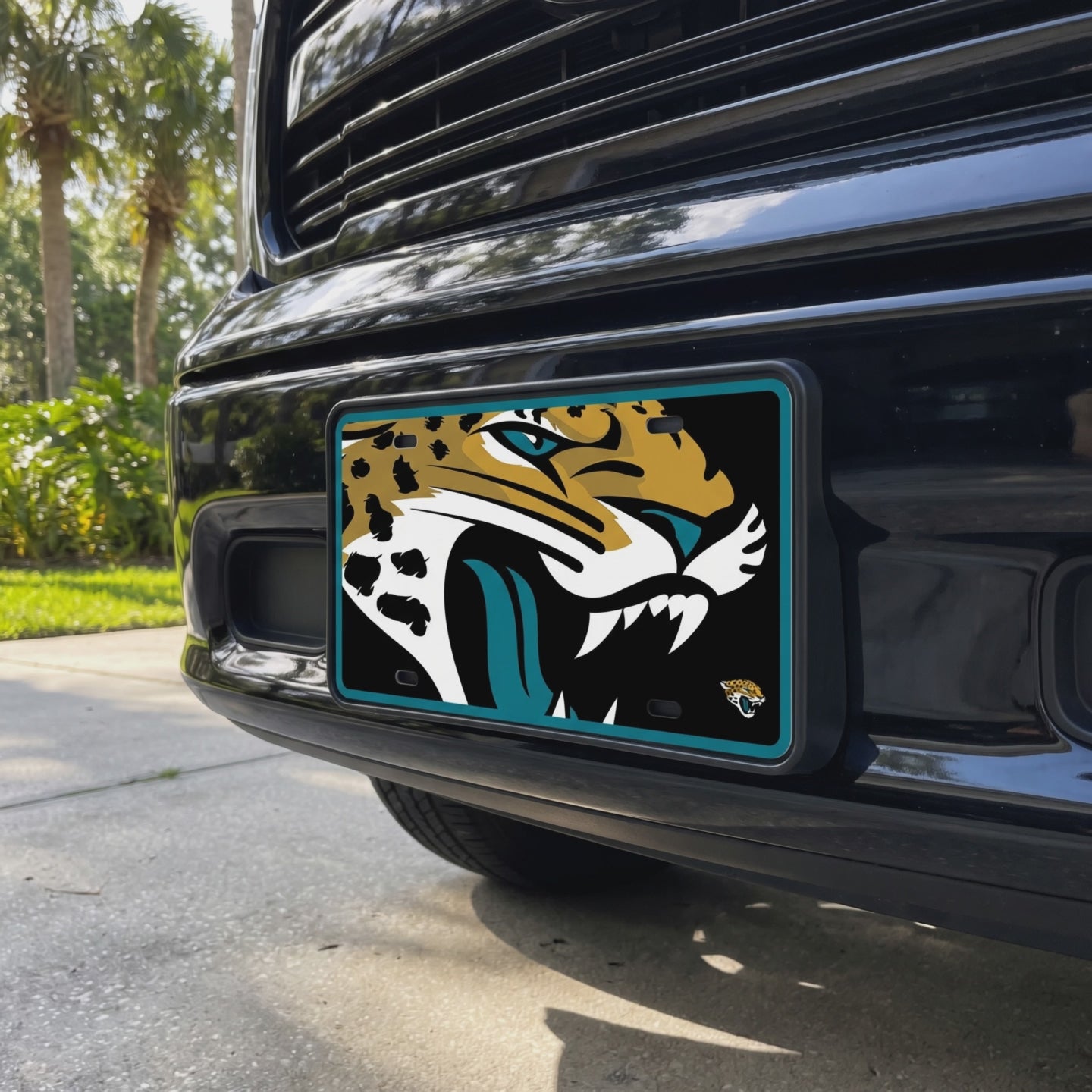 NFL Jacksonville Jaguars WinCraft MEGA Specialty Acrylic License Plate - lifestyle video