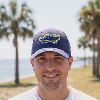 Tampa Bay Rays New Era Player Replica 39Thirty Adjustable Hat - Navy - lifestyle video