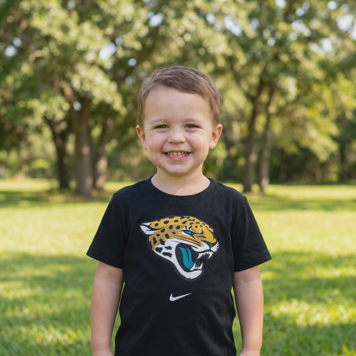 NFL Jacksonville Jaguars Nike Toddler Logo Cotton Short Sleeve Tee - Black - lifestyle video