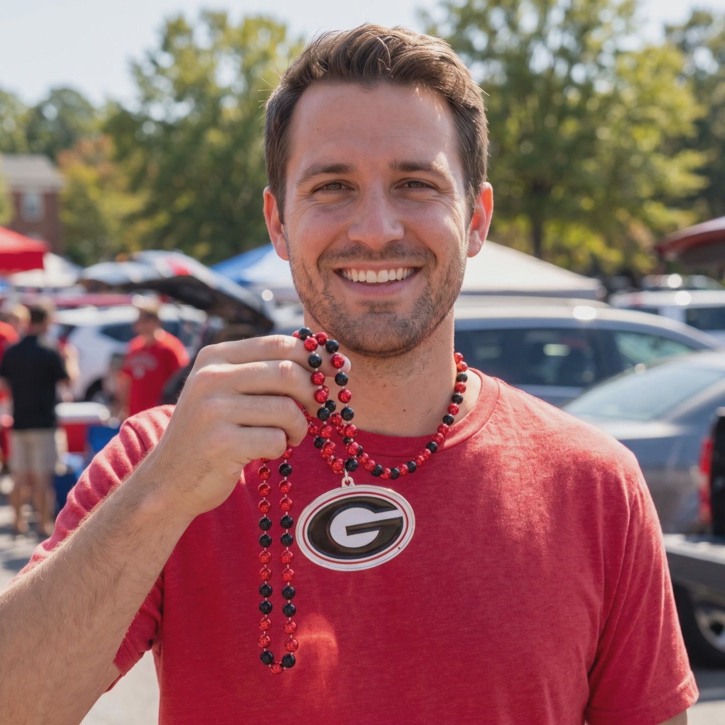 NCAA Georgia Bulldogs Rico G Logo Sport Beads with Medallion - lifestyle video