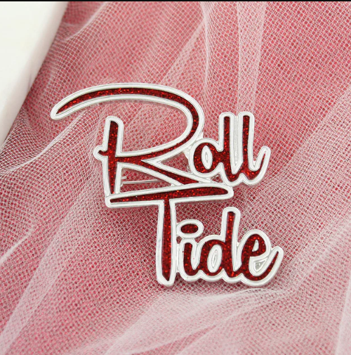 University of Alabama Crimson Tide Seasons Jewelry "Roll Tide" Slogan Pin