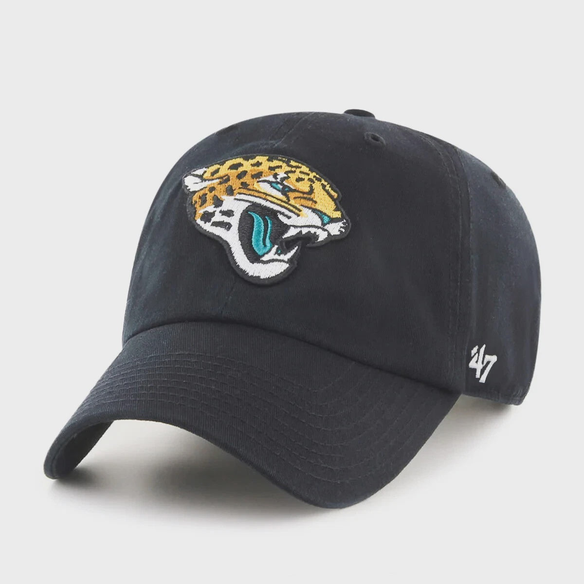 Jacksonville Jaguars Black 47' Clean Up Adjustable Strapback Dad Hat