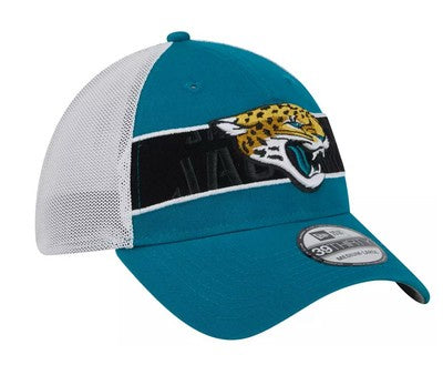 New Era Jacksonville Jaguars Banded Team 39THIRTY Stretch Flex Hat - officially licensed fan gear