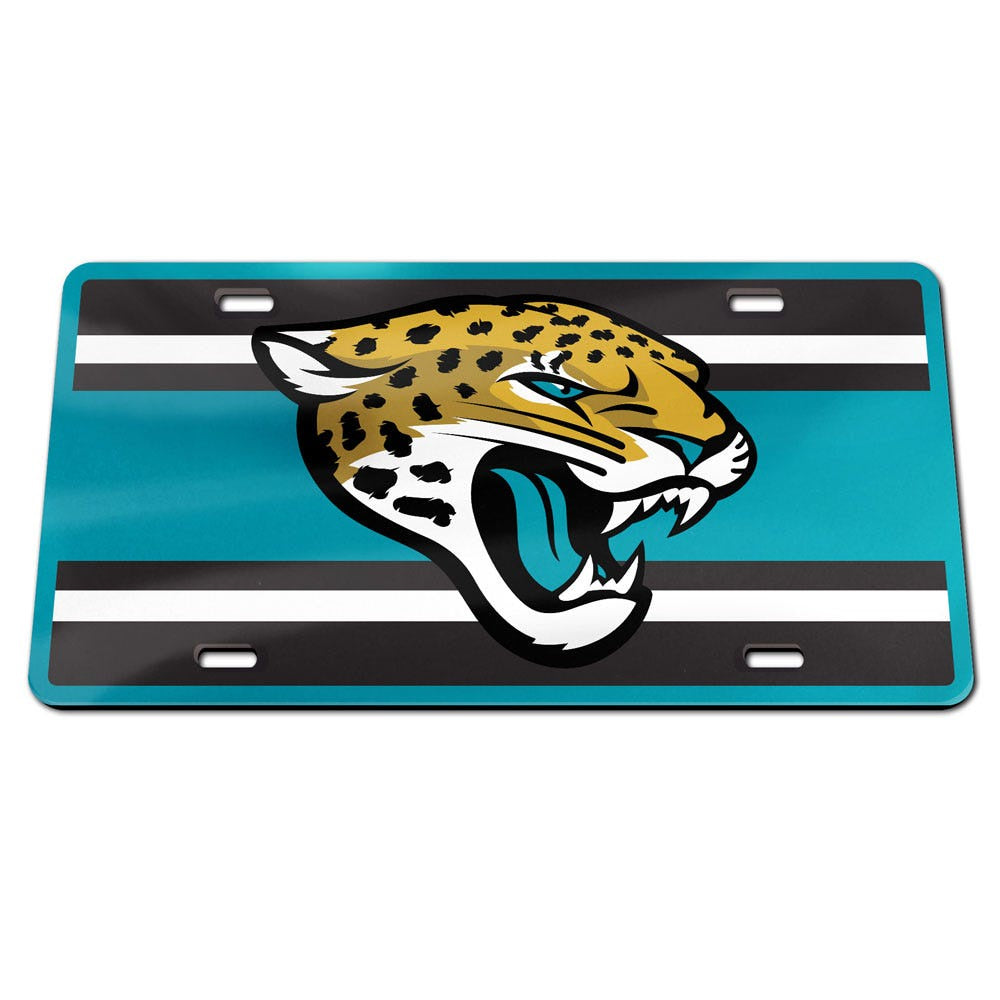 NFL Jacksonville Jaguars WinCraft STRIPES Specialty Acrylic License Plate